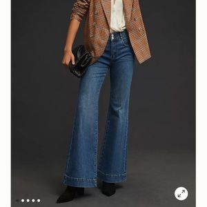 Anthropologie Pilcro Retro Hi-Rise Flare Jeans / Size 28